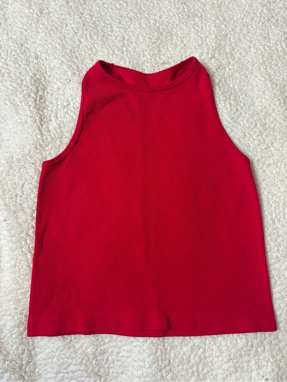 Free People Intimately Ribbed Tank in Bright Red
